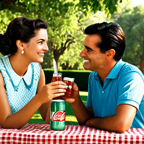 Home 11 Nostalgic Refreshment**
"A vintage-style advertisement for a popular soda, reminiscent of a classic Spanish ad from the 1980s. The ad features a family enjoying the soda at a summer picnic in a park in Seville, fully clothed in era-appropriate, modest clothing. Soft, warm lighting. Safe for work, appropriate content, professional, family-friendly, perfect anatomy, correct proportions, natural pose, well-formed hands, proper finger count, natural body proportions, high quality."
**